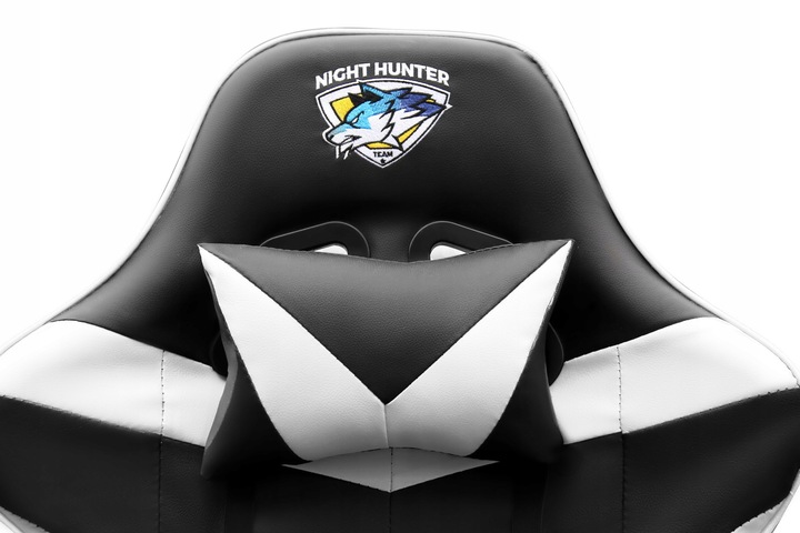 FOTEL gamingowy z MASAŻEM pleców KOMPUTEROWY OBROTOWY dla gracza +podnóżek!