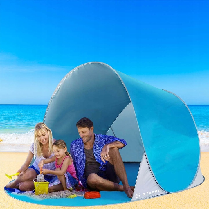 AUTOMATYCZNY NAMIOT PLAŻOWY NA PLAŻĘ SAMOROZKŁADAJĄCY POPUP 192x120x86 CM