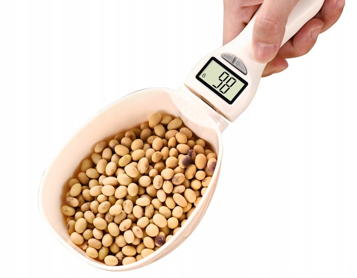 ŁYŻKA Z WAGĄ FUNKCJA TARY 800G NA BATERIĘ WAGA KUCHENNA MIARKA 250ml