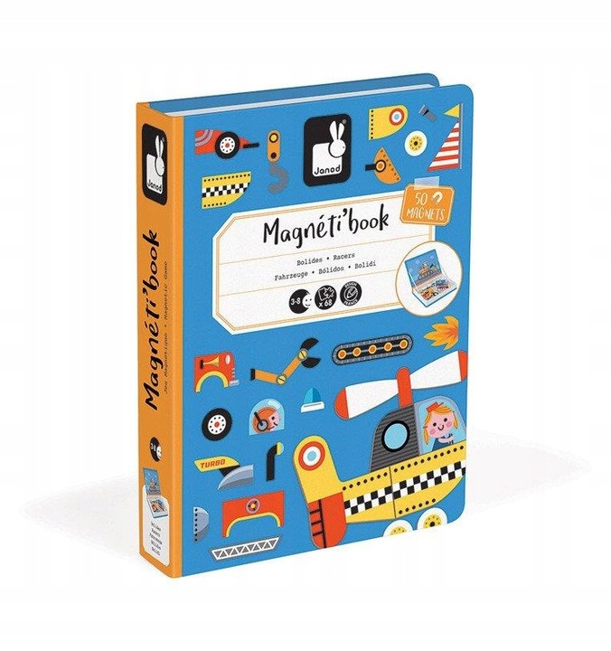 Magnetyczna układanka Pojazdy Magnetibook, Janod