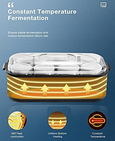 Jogurtownica ZRÓB SOBIE JOGURT DOMOWY x 8 słoiczków bądź i żyj FIT zdrowo