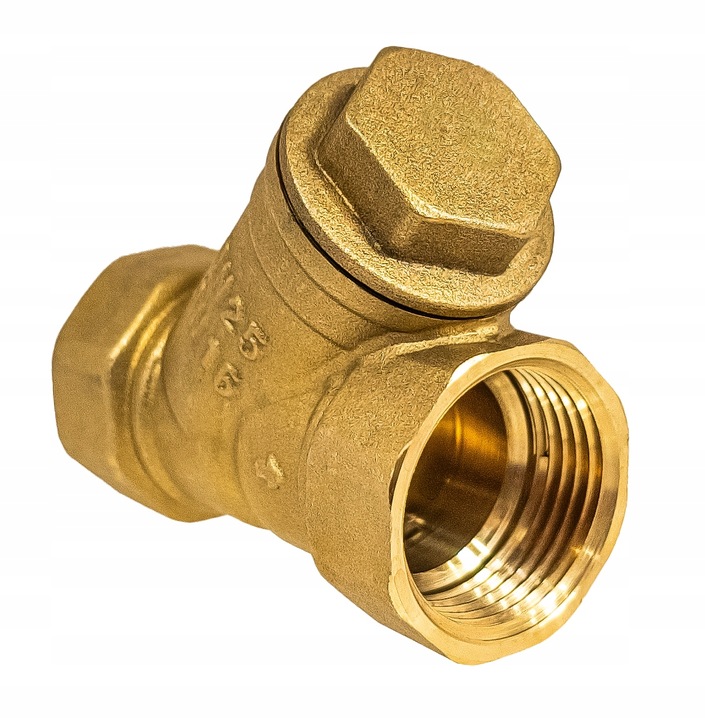 FILTR SKOŚNY SIATKOWY MOSIĘŻNY DO WODY 1" CAL DN25 TMAX 120°C SOLIDNY MOCNY