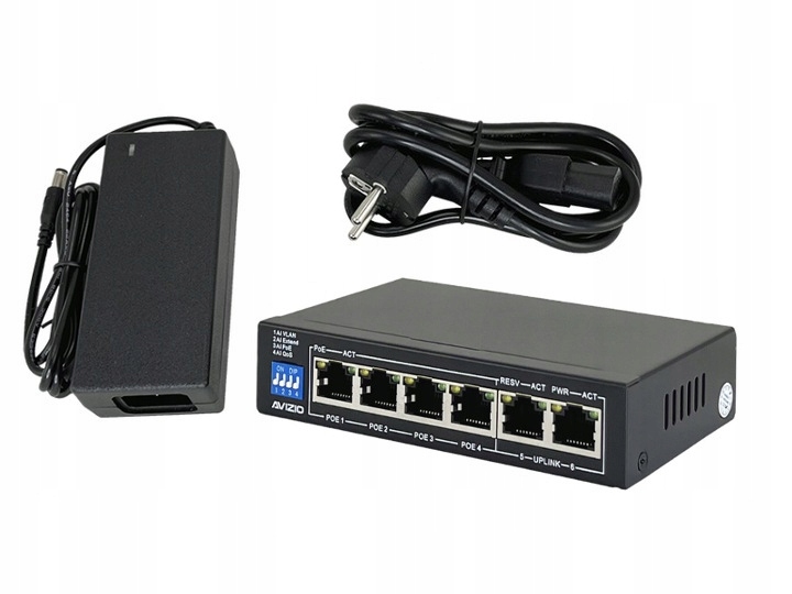 Switch POE 4xPOE 2xUplink 60W 4POE