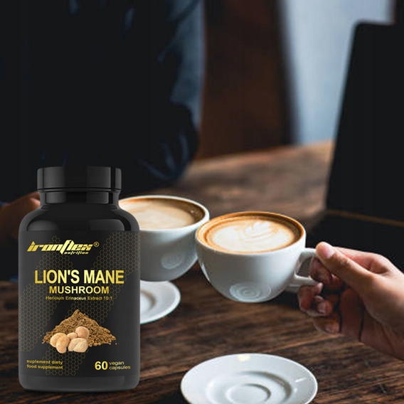 IRONFLEX LION'S MANE 60 kap 500mg SOPLÓWKA JEŻOWATA 10:1 KONCENTRACJA STRES
