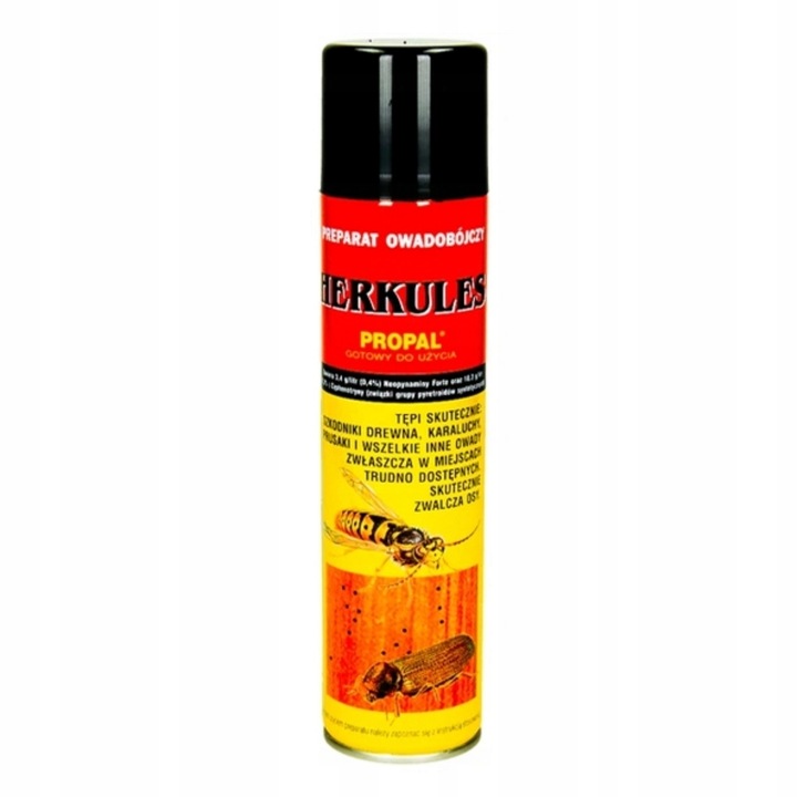 10x 300ml Preparat owadobójczy HERKULES PROPAL SPRAY karaluchy korniki osy
