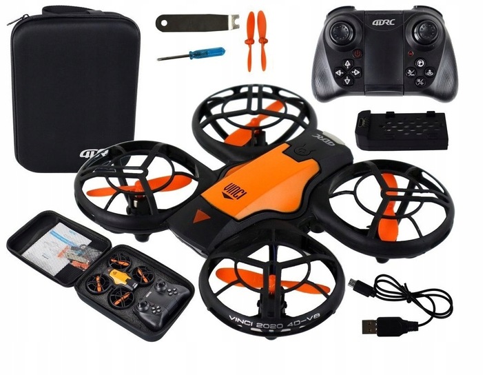 DRON TURBO KAMERA FULL HD PODGLĄD WIFI AKROBACJE FUTERAŁ AKUMULATOR OSŁONY