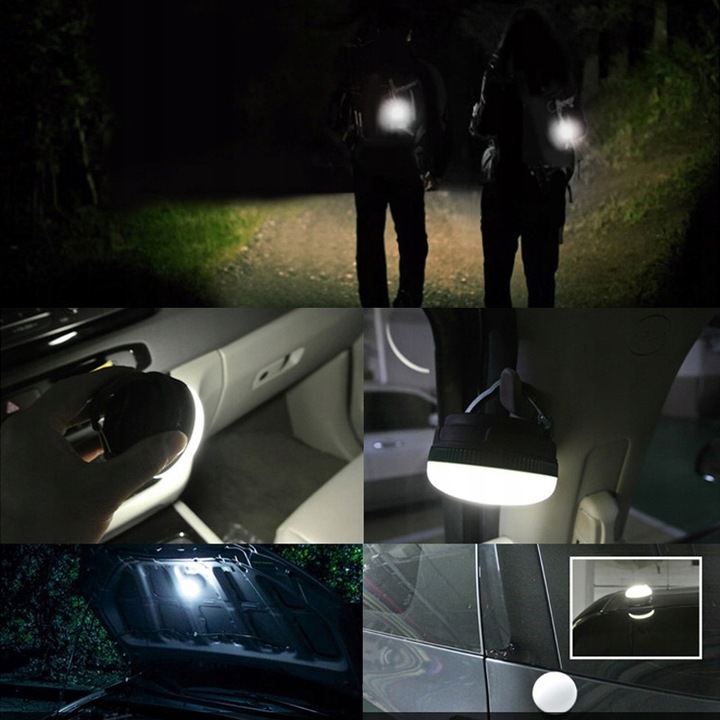 LAMPA TURYSTYCZNA LATARKA KEMPINGOWA LED POWERBANK LED LAMPA NAMIOTU