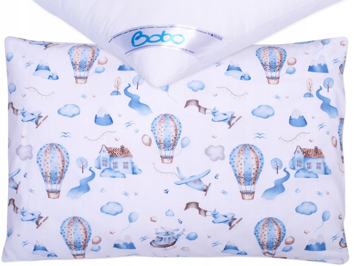 Poduszka poszewka 60x40 bawełna LOTNICZY PIKNIK