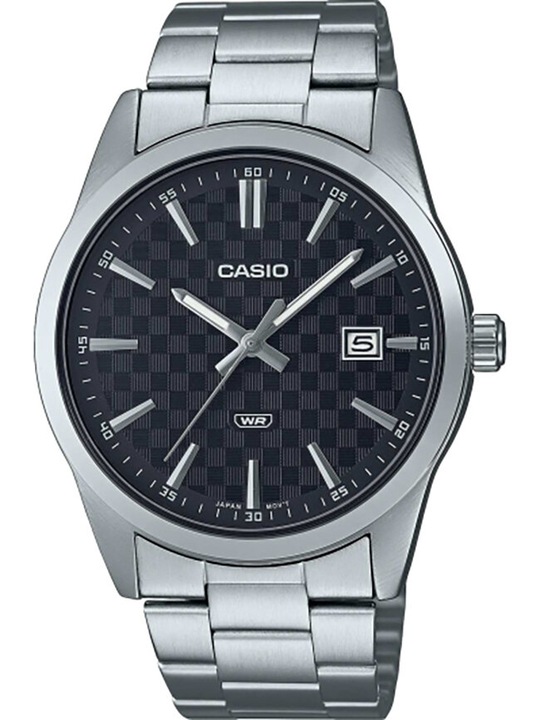 ZEGAREK MĘSKI CASIO MTP-VD03D datownik stalowy + BOX + GRAWER