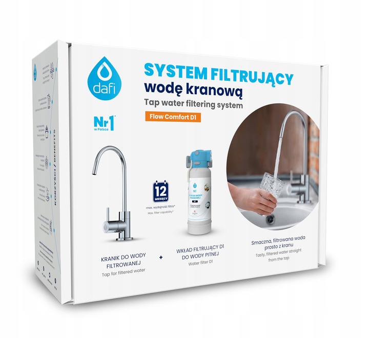 SYSTEM FILTRUJĄCY FILTR PODZLEWOZMYKOWY DAFI FLOW COMFORT D-1
