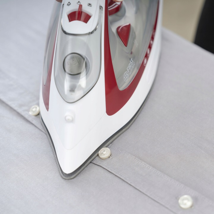 Żelazko parowe BEZPRZEWODOWE LED First Austria RED