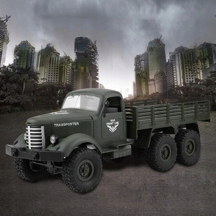 Zdalnie Sterowane Auto, Wojskowy Transporter Ciężarówka Wojskowa