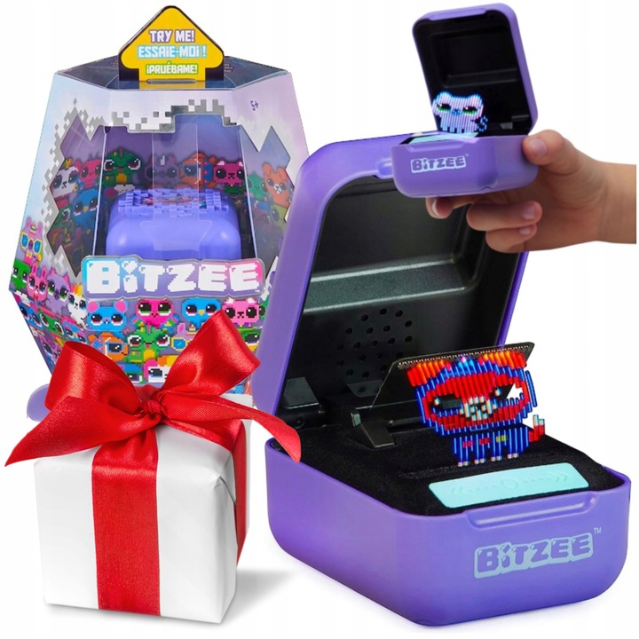 BITZEE INTERAKTYWNE ZWIERZĄTKO CYFROWE HOLOGRAM 15 ZWIERZĄTEK + GRATIS