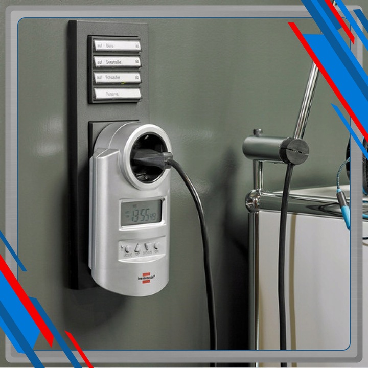 ELEKTRONICZNY TIMER PROGRAMATOR CZASOWY LCD 3500W BRENNENSTUHL