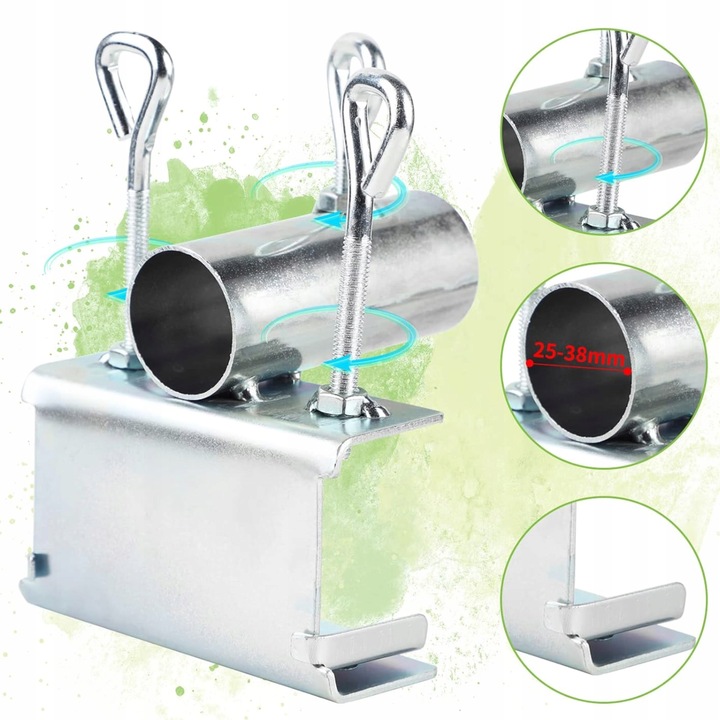 Uchwyt na FLAGĘ Parasol na balkon BEZ WIERCENIA do Poręczy Do Barierki