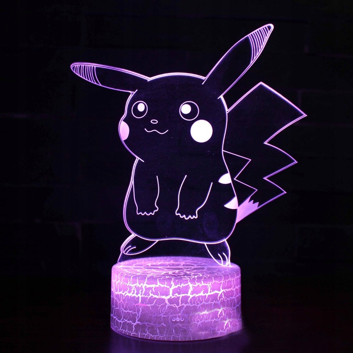Lampka 3D nocna led usb Pikachu Statuetka