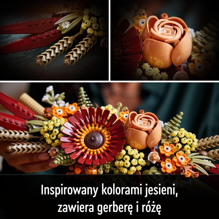 LEGO ICONS 10314 Stroik z suszonych kwiatów BUKIET Kwiaty Na Prezent