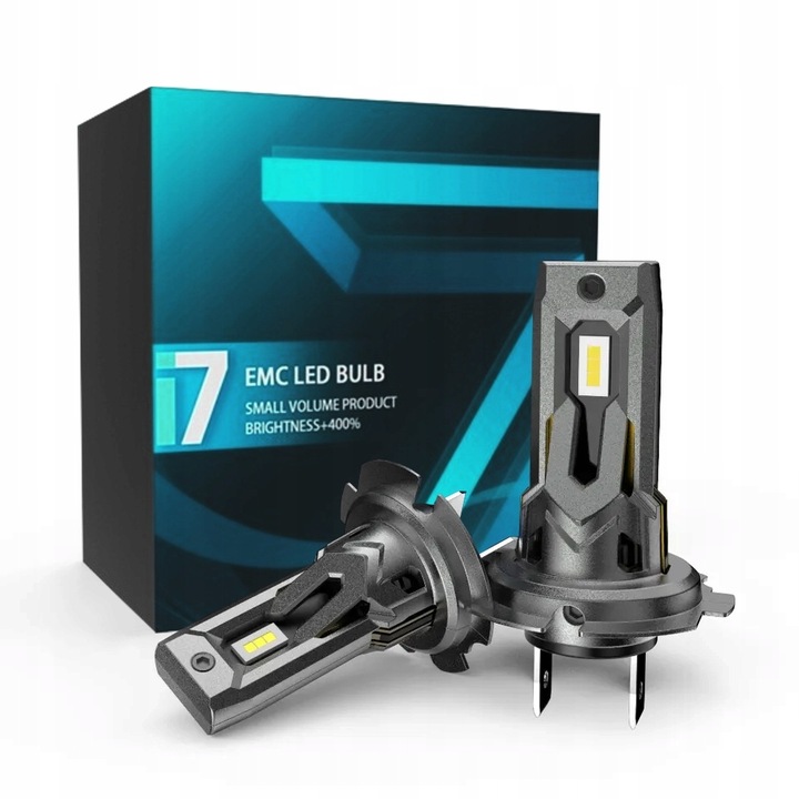 Żarówki H7 LED CSP biała 6500K 1do1 12V CANBUS CAN MOCNE WIECEJ ŚWIATŁA