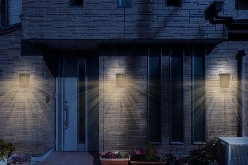 10x Lampka Solarna Elewacyjna LED z Czujnikiem