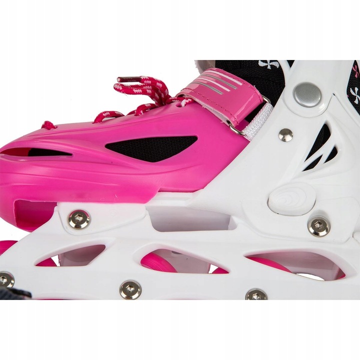 REGULOWANE ŁYŻWOROLKI WROTKI ŁYŻWY DLA DZIECI 4W1 ENERO 30-33 RÓŻOWE