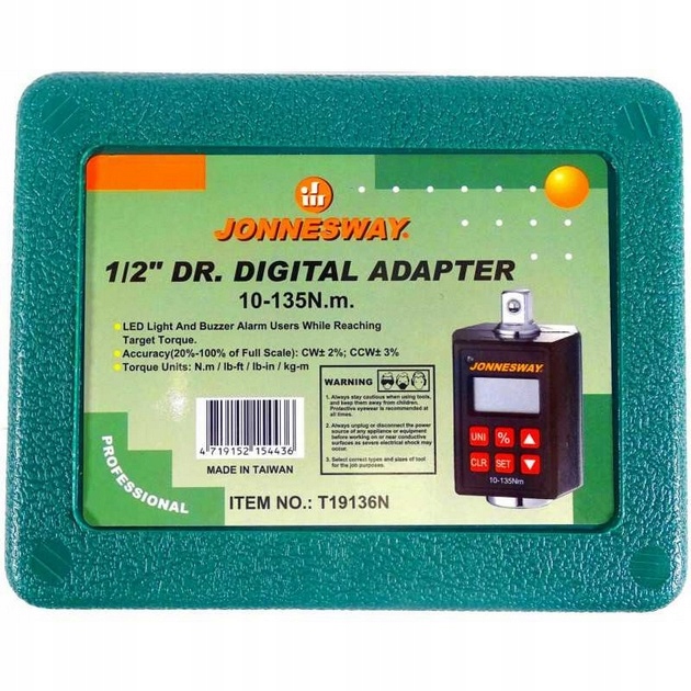 Adapter dynamometryczny elektroniczny 1/2" 10-135N