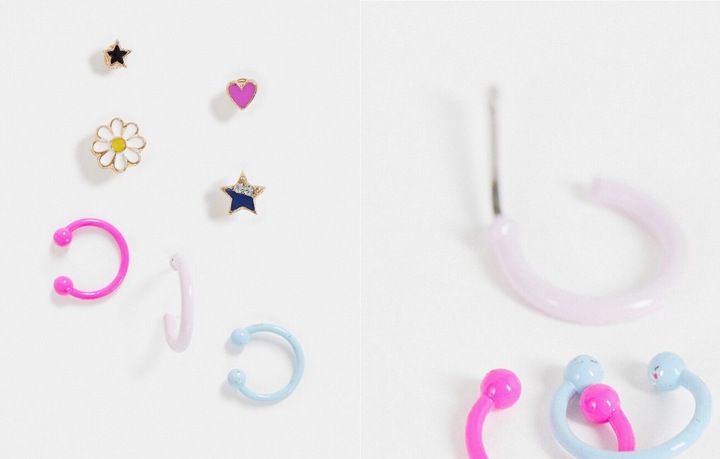 Accessorize Zestaw 5 kolczyków nausznic