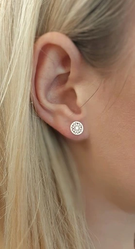 KOMPLET BIŻUTERII SREBRNEJ 925 CELEBRYTKA AŻUR DOWOLNY GRAWER GRATIS SREBRO