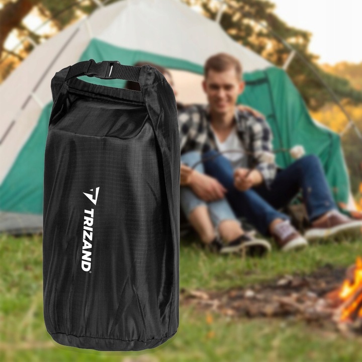 MATERAC DMUCHANY TURYSTYCZNY DO NAMIOTU ZWIJANY MOCNY + WBUDOWANA POMPKA