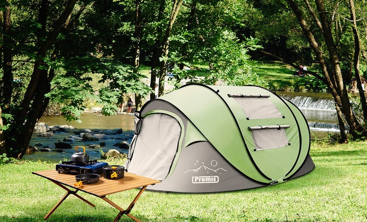 NAMIOT Turystyczny KEMPINGOWY 3 os. SAMOROZKŁADAJĄCY POP-UP Promis 3 SECOND