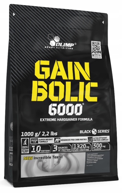 OLIMP GAIN BOLIC 6000 1000G TRUSKAWKA GAINER MASA