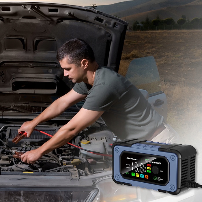 Ładowarka Prostownik z funkcją naprawy do LIFEPO4 AGM 12V 7A 4 tryby Mocny