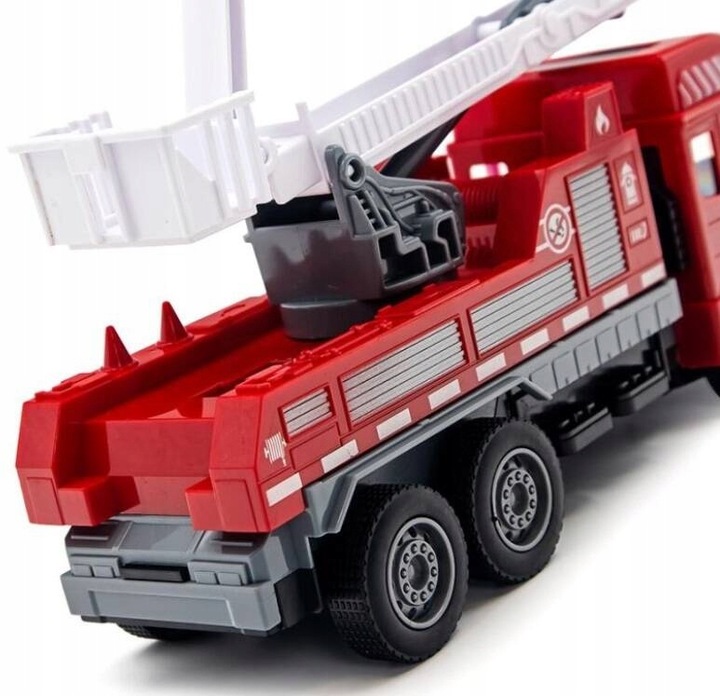 AUTO WÓZ STRAŻACKI STRAŻ POŻARNA STEROWANE NA PILOT Z DRABNINĄ DLA DZIECI