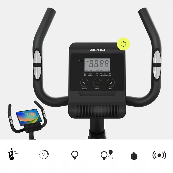 ROWER STACJONARNY rowerek MAGNETYCZNY Treningowy Domowy LCD - BEAT ZIPRO