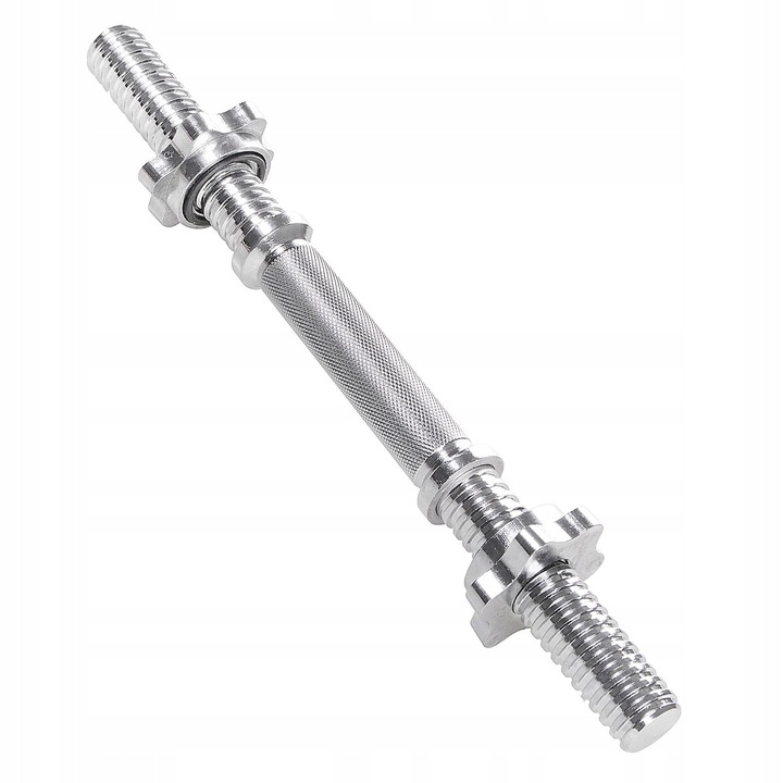 GRYF SZTANGIELKA + ZACISKI ZESTAW 40cm gryfik STAL 28mm do HANTLI KRÓTKI