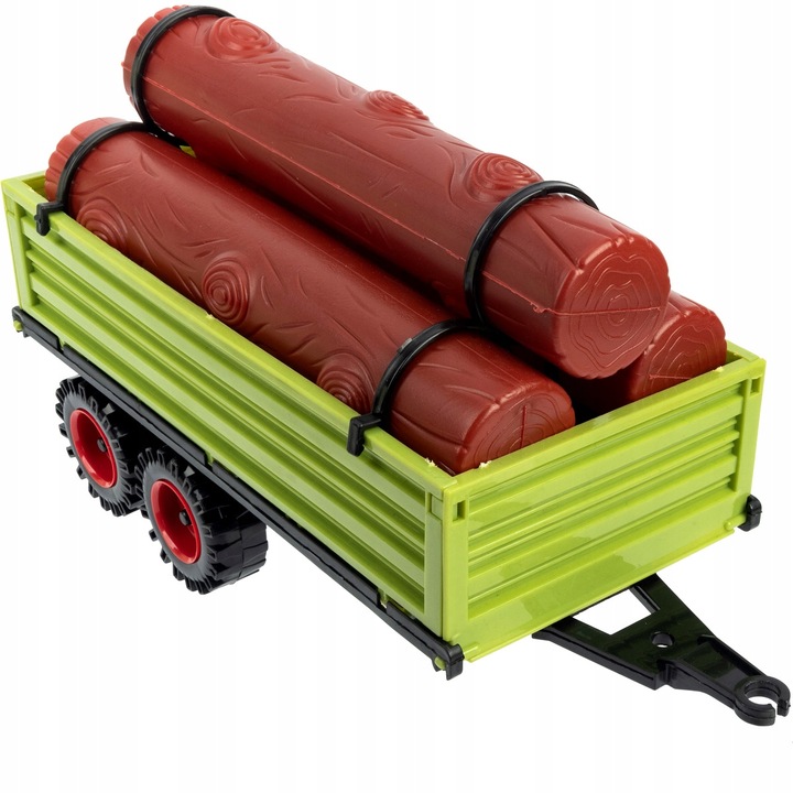 Duży Traktor z Przyczepą Ciągnik NAPĘD Ruchome elementy Otwierane drzwi