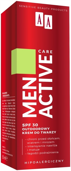 AA MEN Active Care SPF30 Krem do twarzy męski 50ml