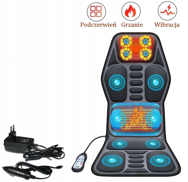Mata masująca do masażu masażer Shiatsu grzanie do domu i samochodu Gateway