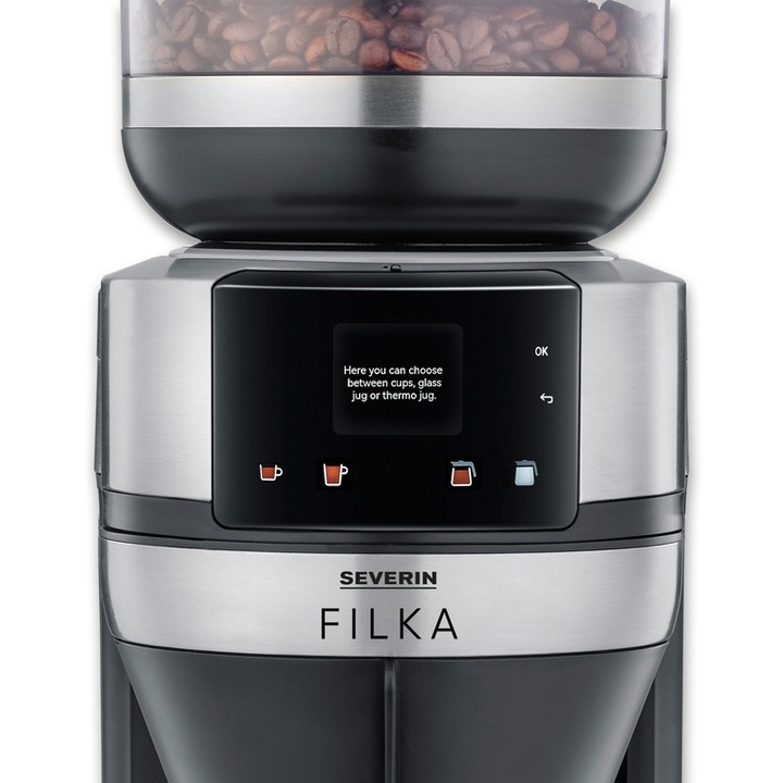 SEVERIN KA 4852 FILKA Automatyczny ekspres przelewowy do kawy, 1520W, 2 L