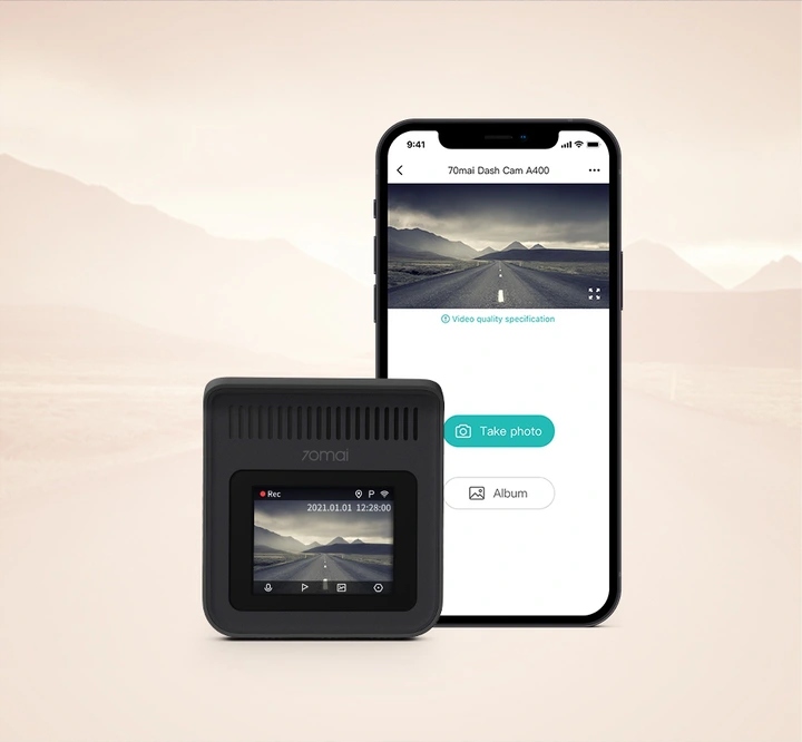 70MAI A400 kamera rejestrator 2" 145° WiFi