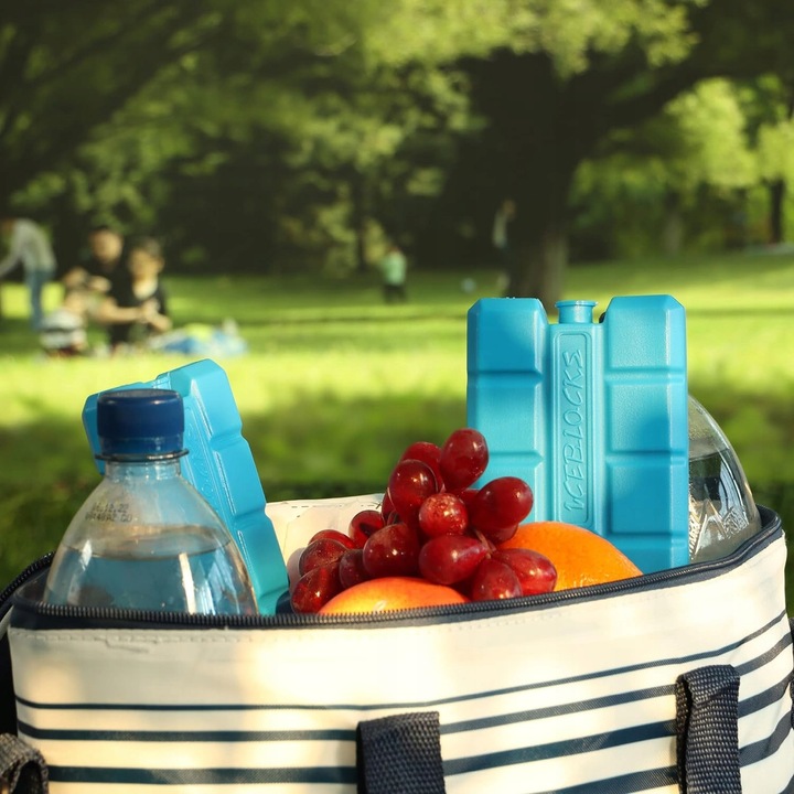 WKŁADY CHŁODZĄCE MROŻĄCE DO LODÓWEK TURYSTYCZNYCH TOREB ZESTAW 10x400ml