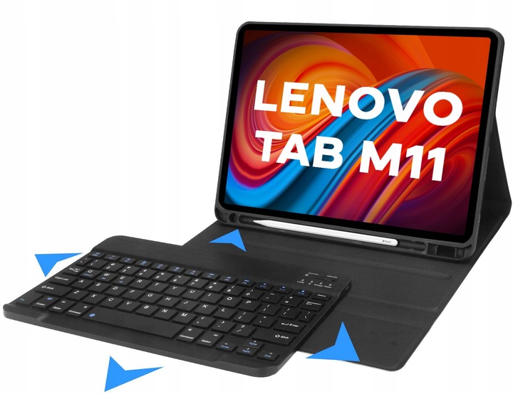 ETUI I KLAWIATURA BLUETOOTH DO LENOVO TAB M11 11" TB330FU TB330XU CZARNY