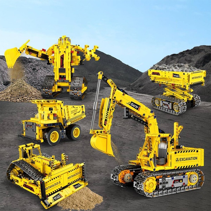 PROGRAMOWALNY ROBOT DUŻY ZESTAW KONSTRUKCYJNY APP I PILOT KONTROLA 555EL