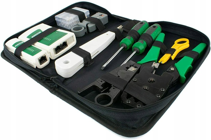 TESTER KABLI RJ45 ŚCIĄGACZ ZACISKARKA LAN3 NARZĘDZ