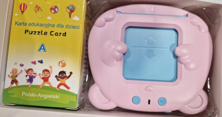Czytnik Kart Do Nauki słówek FISZKI SŁÓWKA POLSKIE ANGIELSKIE 448 SŁÓW RÓŻ