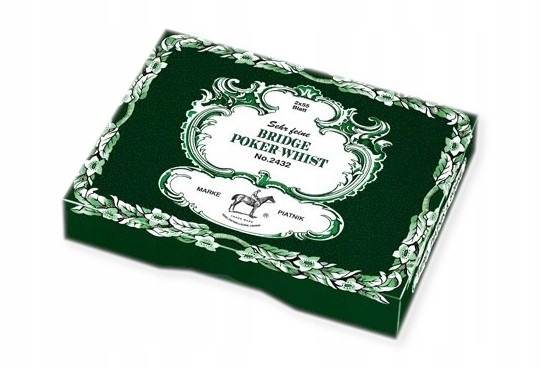 Karty podwójne, liście dębu. Piatnik