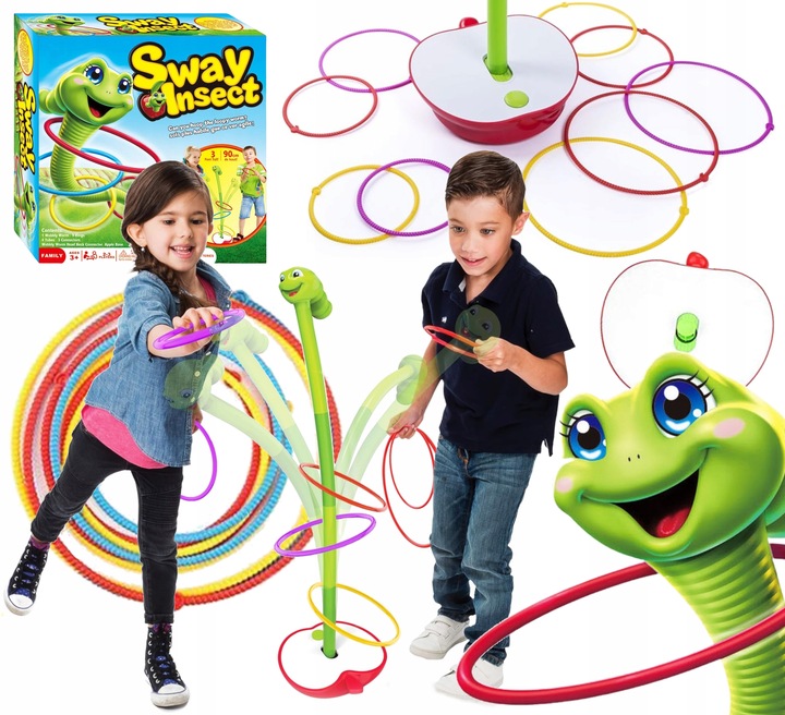 GRA ZRĘCZNOŚCIOWA TAŃCZĄCY ROBAK GIBIĄCY ROBACZEK DLA DZIECI OBRĘCZE