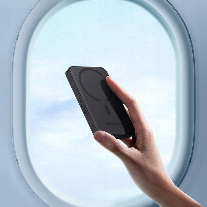 Powerbank indukcyjny z kablem USB-C Baseus do MagSafe Qi QC PD 5000mAh 20W