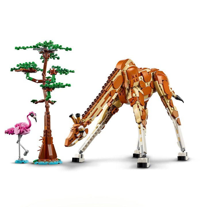 LEGO Creator 3w1 Ruchome Figurki Dzikie zwierzęta z safari 31150 Żyrafa Lew