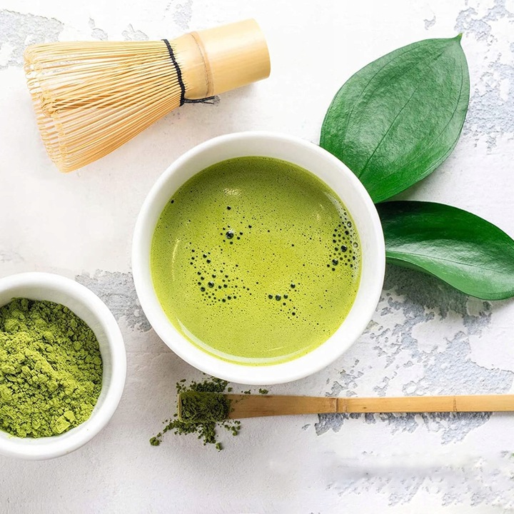 Zestaw Herbata Matcha Japońska Matchy - Miotełka Bambusowa Chasen Chashaku