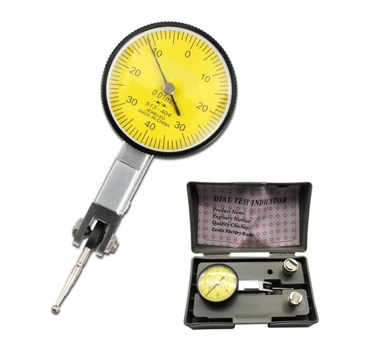 DIATEST CZUJNIK WSKAZNIK ZEGAROWY UCHYLNY PULPITAS 0,8 mm ZEGAR MAŁY 30 mm
